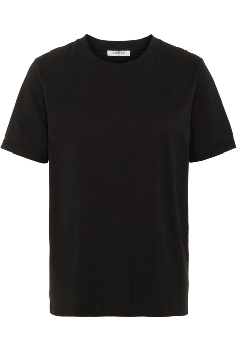 Pieces pcria ss fold up solid tee noos bc